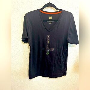 Repair Black V-Neck Medium